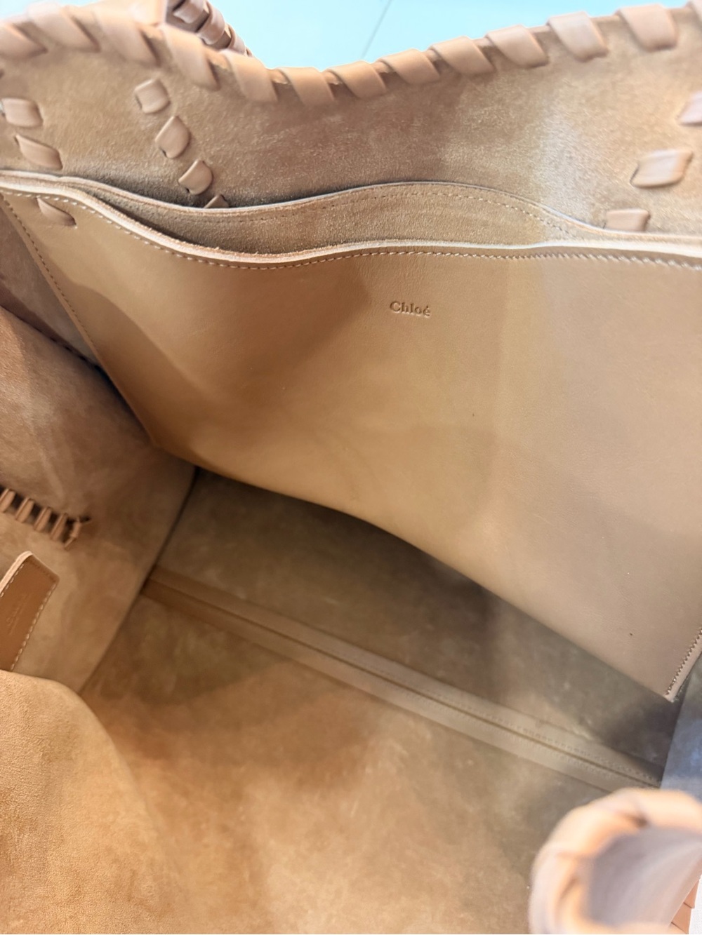 Chloé Mony Medium Light Tan Leather Tote - Picture 10 of 16